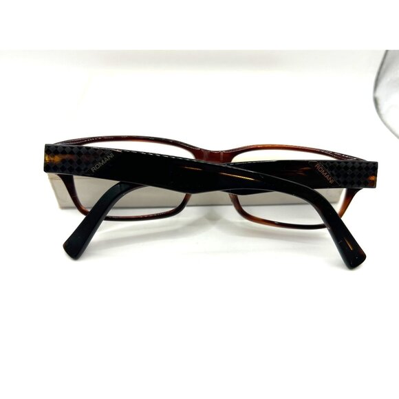 Alberto Romani Rectangular Eyeglasses Frame 54 15 140 Tortoise Shell Unisex - Picture 5 of 14